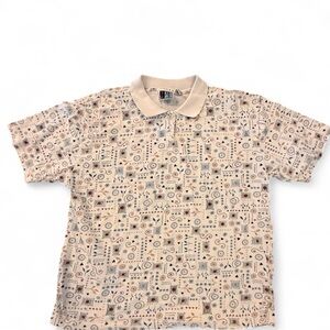 Vintage Abstract Western Bold Spirit Polo Shirt